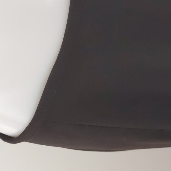 David Jones Women's Skirt Size 14 Black Pencil Lined Zip-up Back Slit Button - Picture 5 of 13